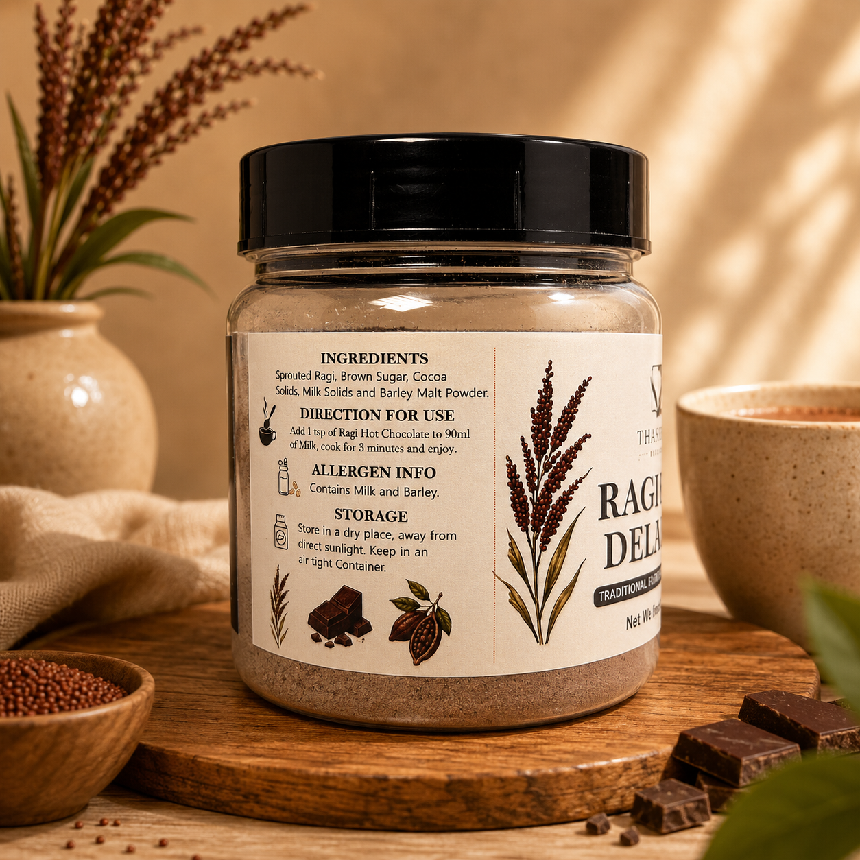 Ragi Hot Chocolate Mix