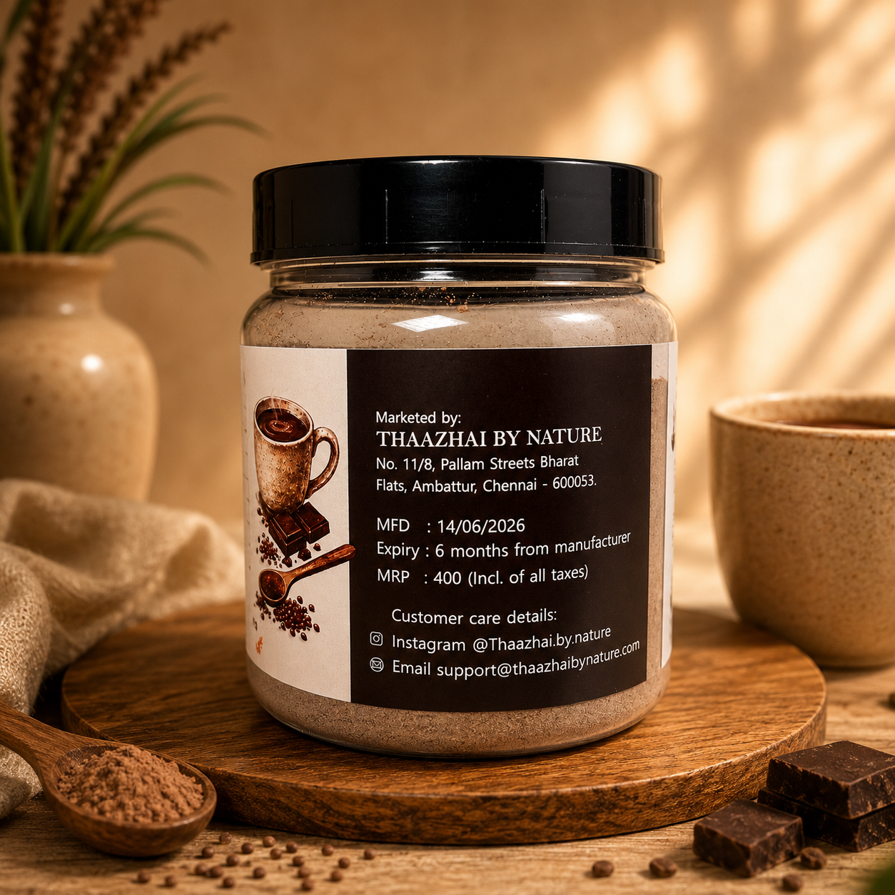 Ragi Hot Chocolate Mix