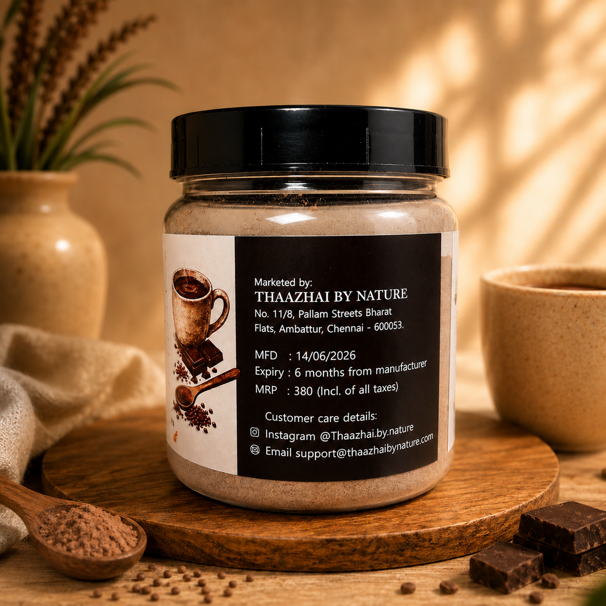 Ragi Hot Chocolate Mix